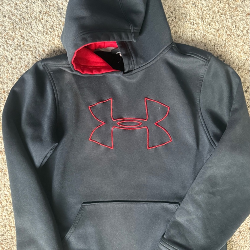 Under Armour Red and Black Athletic Hoodie